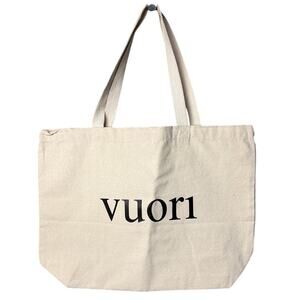 Vuori Large Canvas Tote Bag The Rise The Shine Athleisure Athlete Shopping Bag